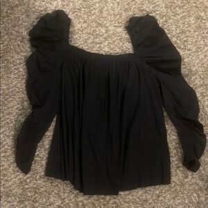 Kate Spade Black Off-Shoulder Blouse